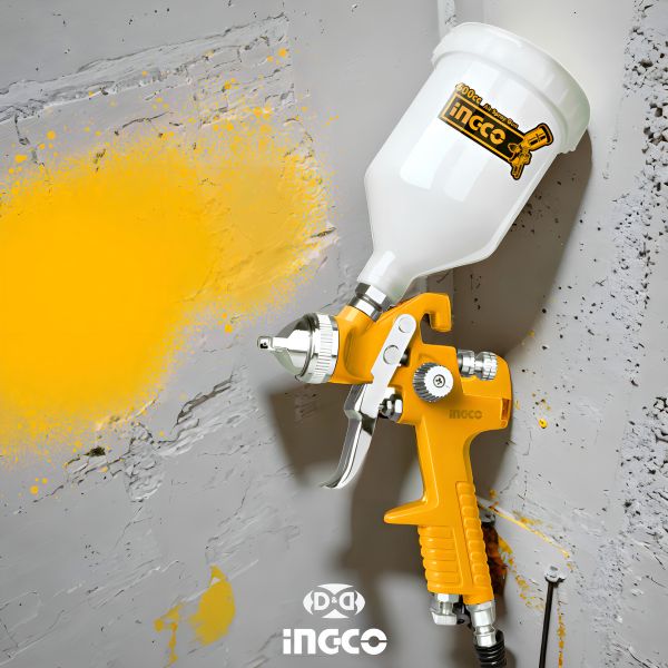 Pistola Pintar 1,4mm Auto Tunig Ingco Asg1061 600cc Color Anaranjado - Imagen 5