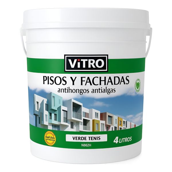 Pintura Para Pisos Vitro 4 Litros Varios Colores - Imagen 18