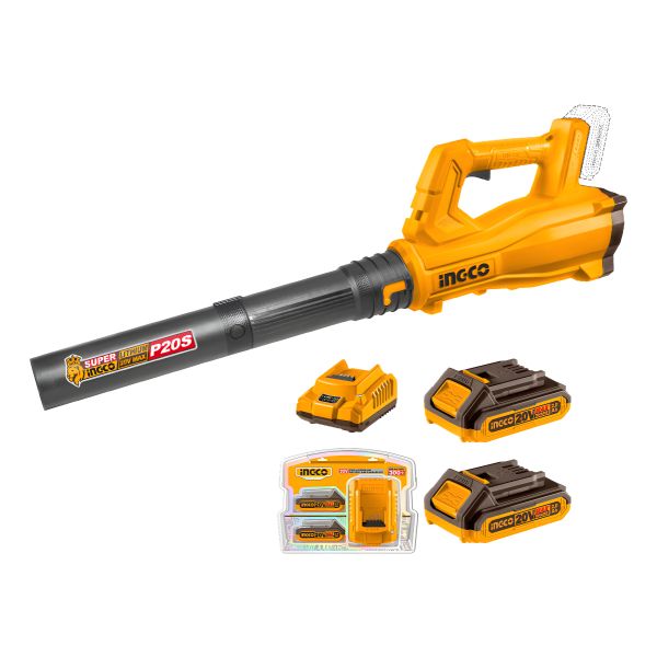 Sopladora 20v Con 2 Bateria Y Cargador Ingco Cabli203235