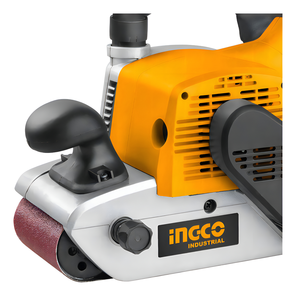 Lijadora De Banda 1200w 610x100mm Industrial Carpintería Color Amarillo - Imagen 4