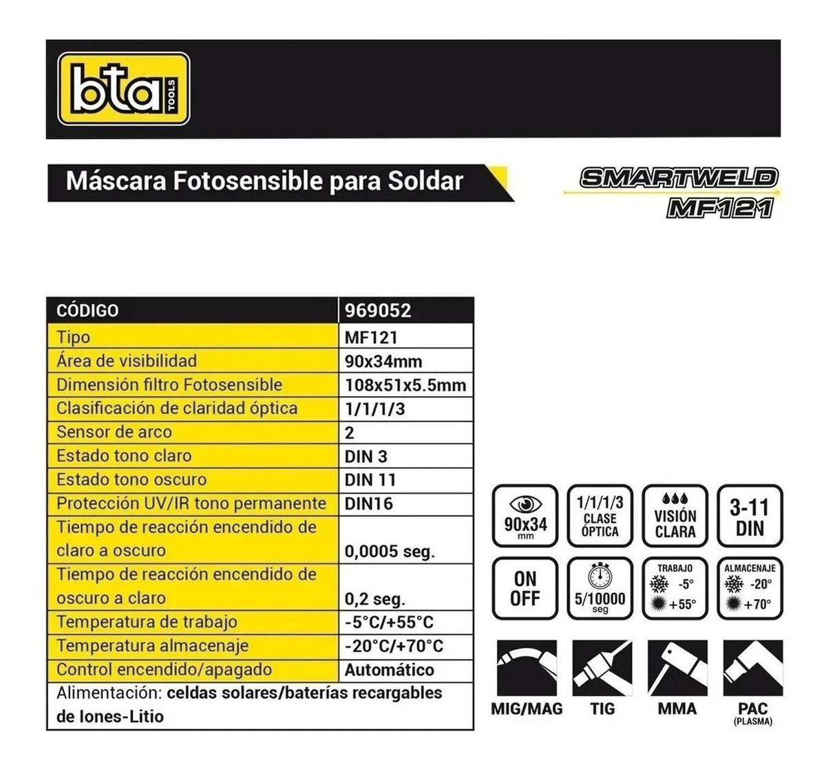 Soldadora Inverter Bta Mma Force 140 120 Amp - Imagen 2
