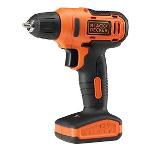 Taladro Atornillador Inalámbrico De 10mm Black+decker Ld12s + 1 Batería De 1.5ah + Accesorio Con Caja De Cartón