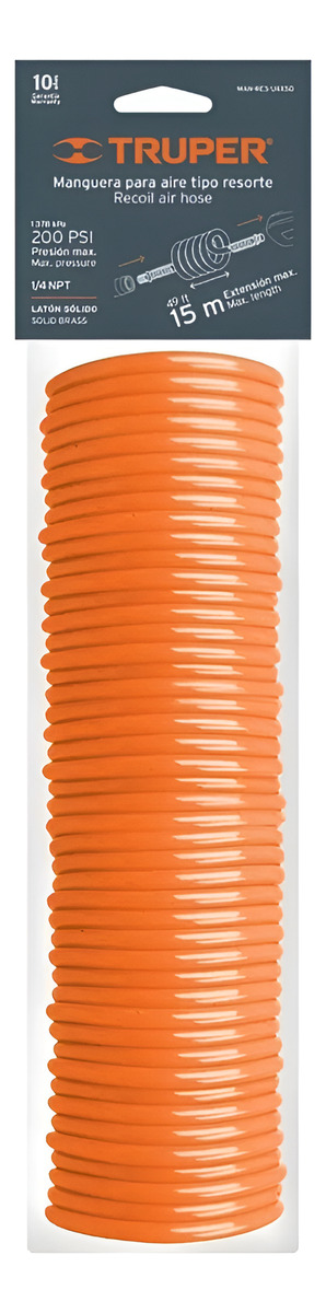 Manguera En Espiral Para Compresor De Aire 15 Metros - Mara