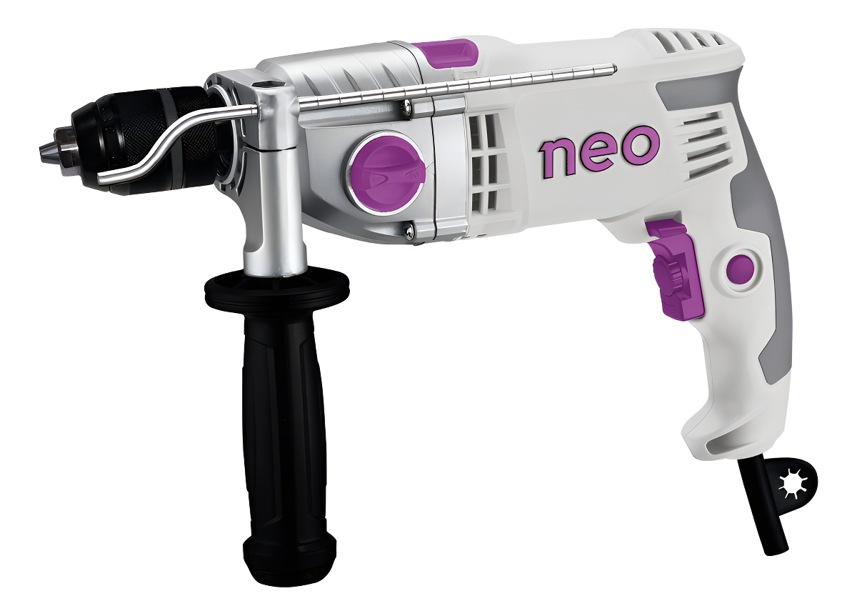 Taladro Percutor 1100 W 13 Mm Neo Tp1013/3/220 2v Color Gris Frecuencia 50hz