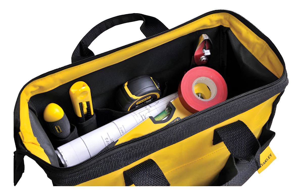 Stanley Stst512114 - Bolsa Para Herramientas (12 Bolsillos), Color Negro Y Amarillo - Imagen 7