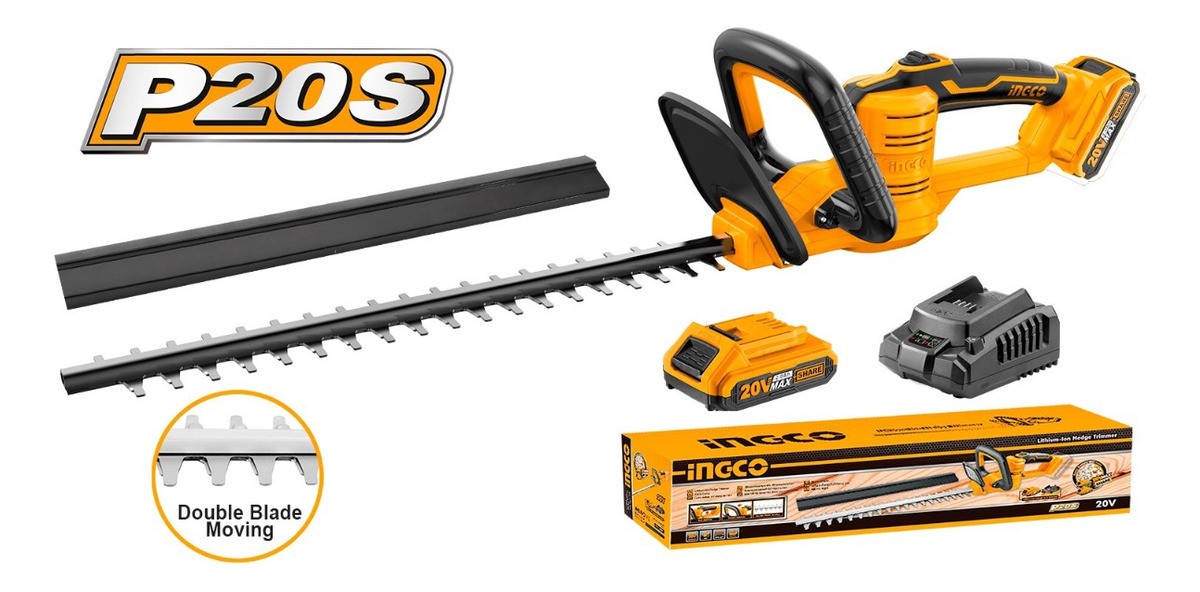 Cortasetos Inalambrico 20v Bateria Y Cargador Ingco + Regalo - Imagen 3