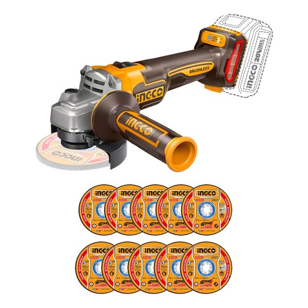 Kit Llave Impacto + Esmeril + Aspiradora Ingco Cosli240789 - Imagen 2