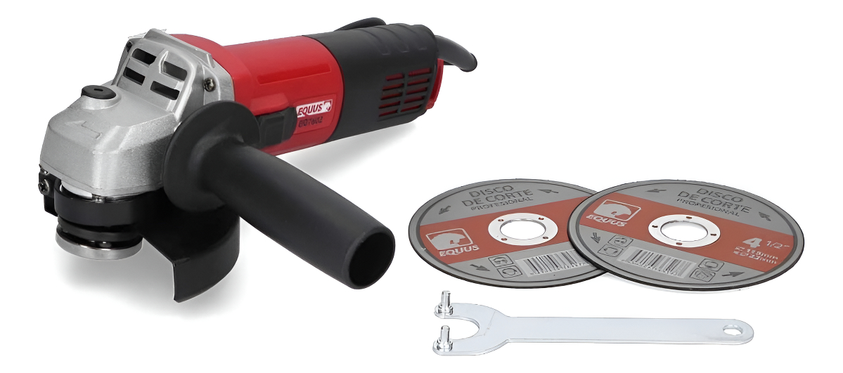 Amoladora Equus 810 Watts Para Disco De 4.5 Uso Profesional