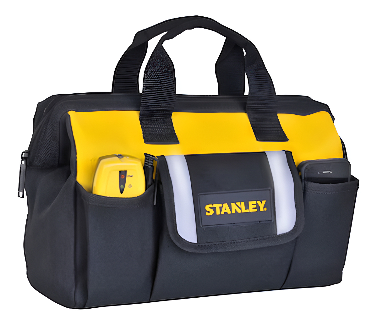 Stanley Stst512114 - Bolsa Para Herramientas (12 Bolsillos), Color Negro Y Amarillo - Imagen 3