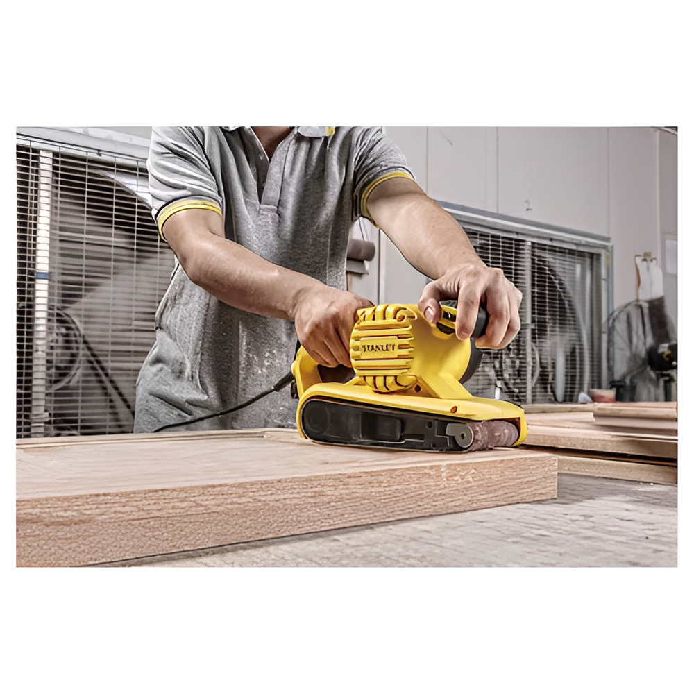 Lijadora De Banda Stanley Sb90 900w 240-380 M/min Color Amarillo - Imagen 7