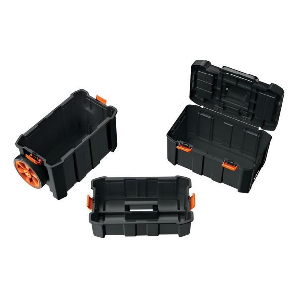 Caja Para Herramientas 19 X25 3 En 1 Desmontable Truper Chp-1925r Color Negro - Imagen 2