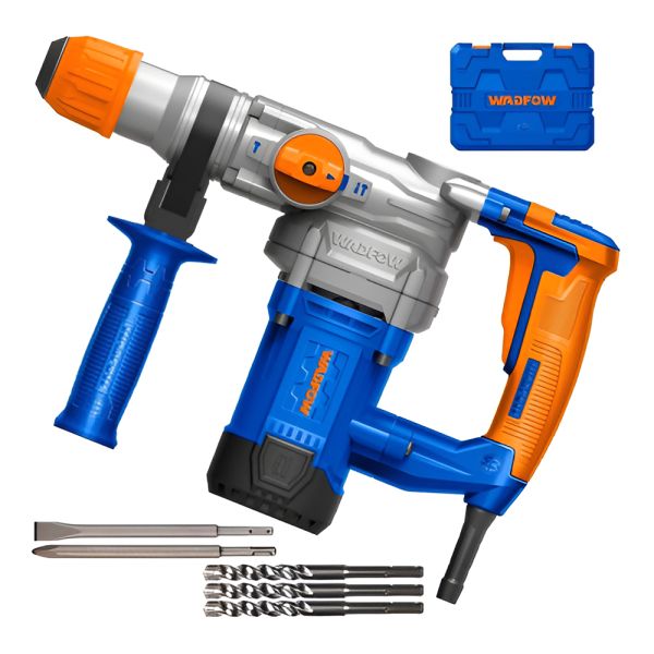 Rotomartillo Wadfow 1050w 4.5j Sds Plus + Maleta Color Azul