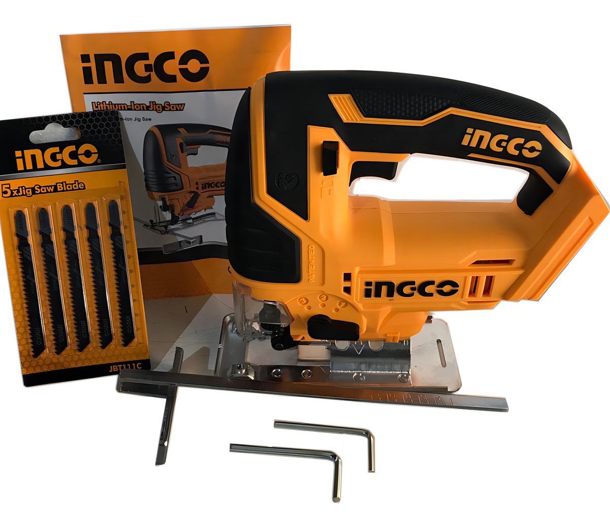 Sierra Caladora A Bateria 20v Litio +5 Hojas Ingco Cjsli8501 - Imagen 2