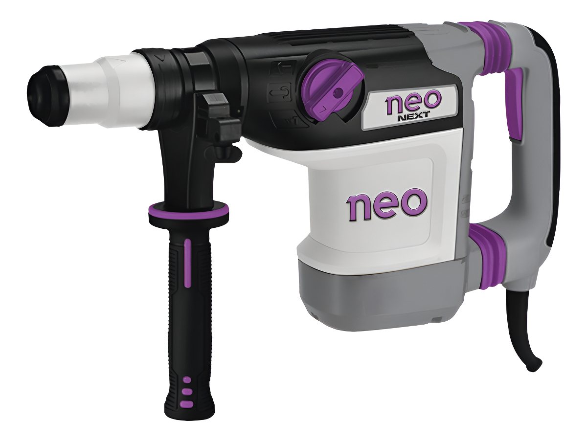 Rotomartillo Industrial 45mm En Valija Neo Next- Rm1245/220k Color Gris Frecuencia 50 Hz X 60 Hz