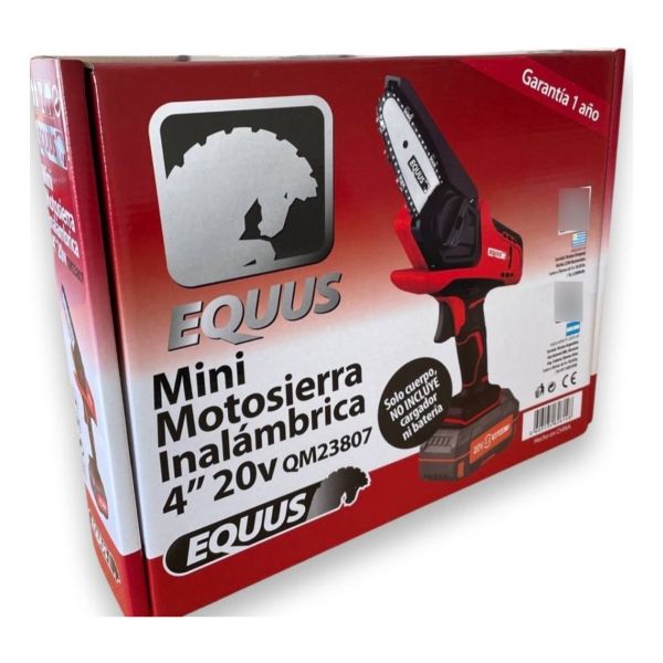 Mini Motosierra Inalámbrica Batería 20v Equus + Regalo! - Imagen 5
