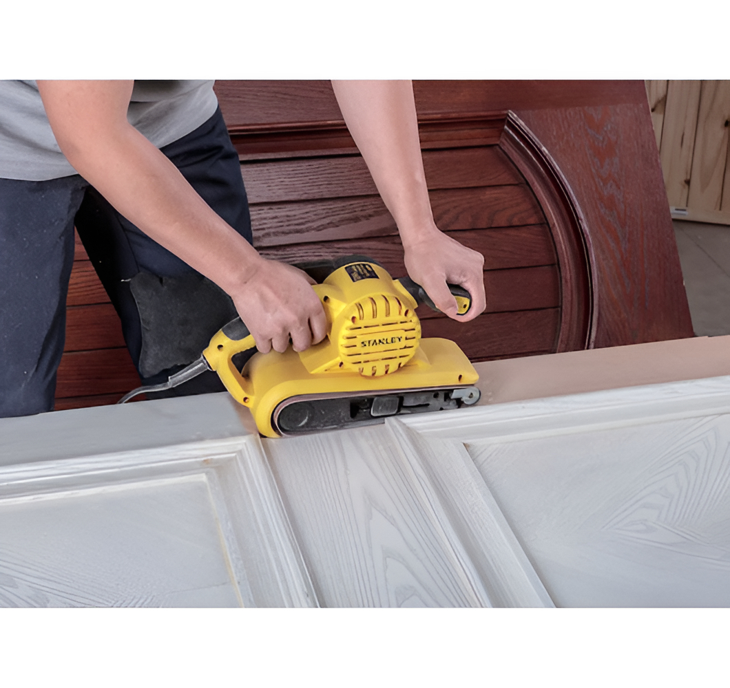 Lijadora De Banda Stanley Sb90 900w 240-380 M/min Color Amarillo - Imagen 6