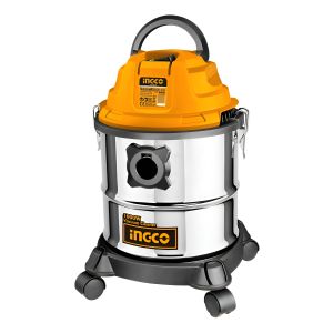 Aspiradora 12lt 1000w Ingco Vc12202 Color Plateado + Regalo