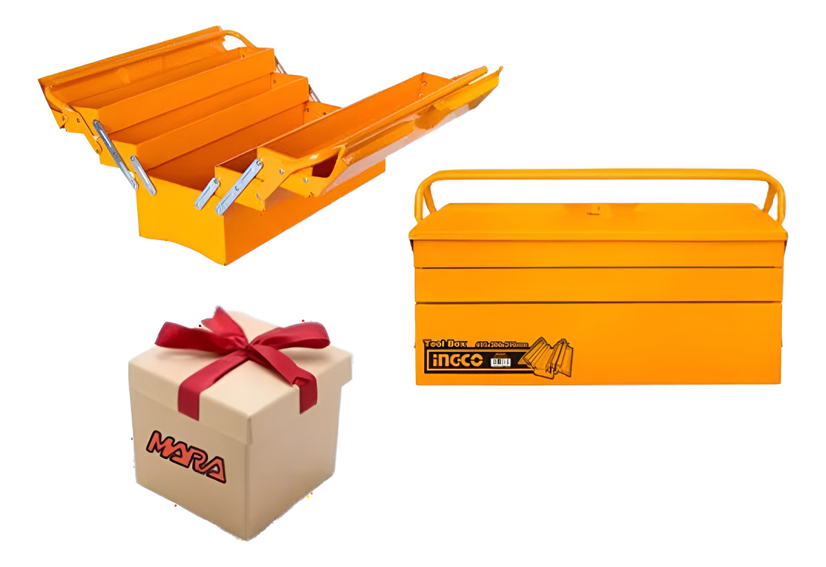 Caja De Herramientas Metalica Ingco Htb02 + Regalo