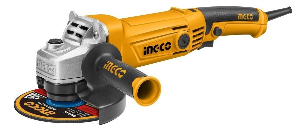 Amoladora Angular Velocidad Variable 1010w Esmeril Cortadora Color Amarillo - Imagen 4