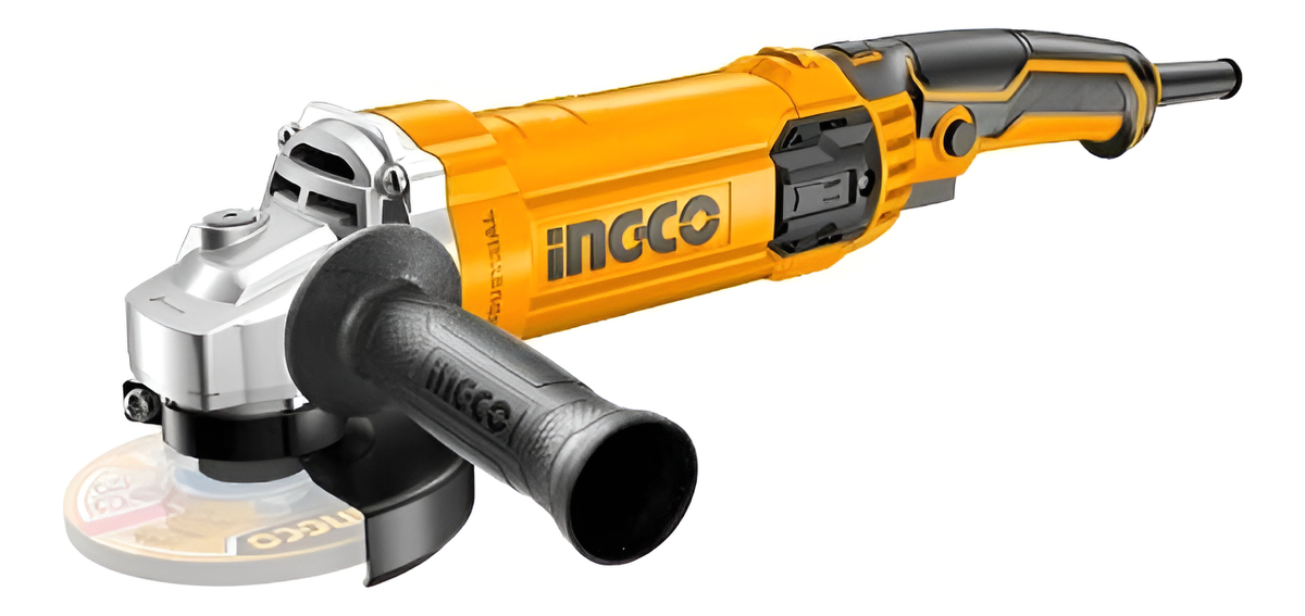 Amoladora Angular 4 1/2 1100w Ingco Ag110038 Mod Nuevo. Hnt Color Amarillo