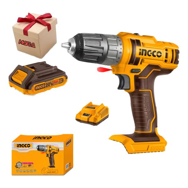 Taladro Atornillador Inalámbrico 10mm Ingco Cdli200518