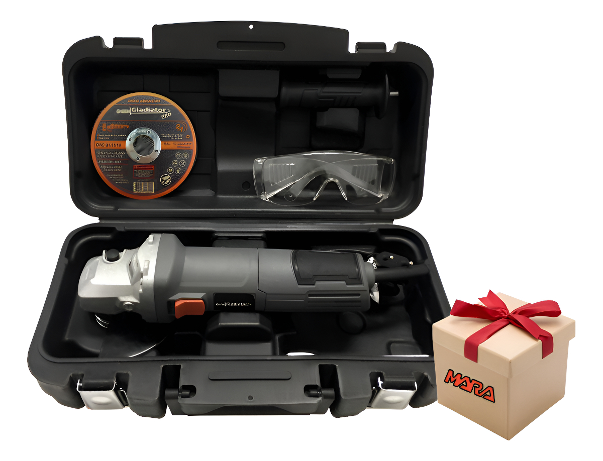 Amoladora Angular Gladiator Pro Aa 615/5 800 w Mara + Regalo