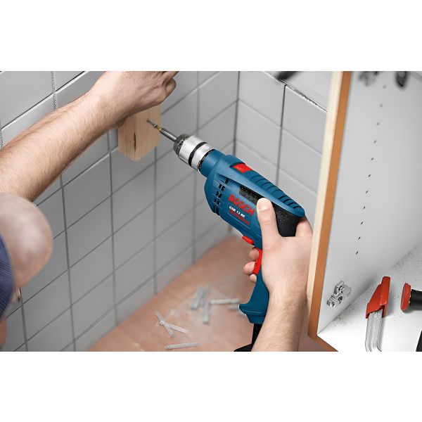 Taladro Percutor Atornillador Eléctrico De 10mm Bosch Gsb 450 450w + 0 Baterías De 0mah + Accesorio Con Caja De Cartón 50hz - Imagen 3