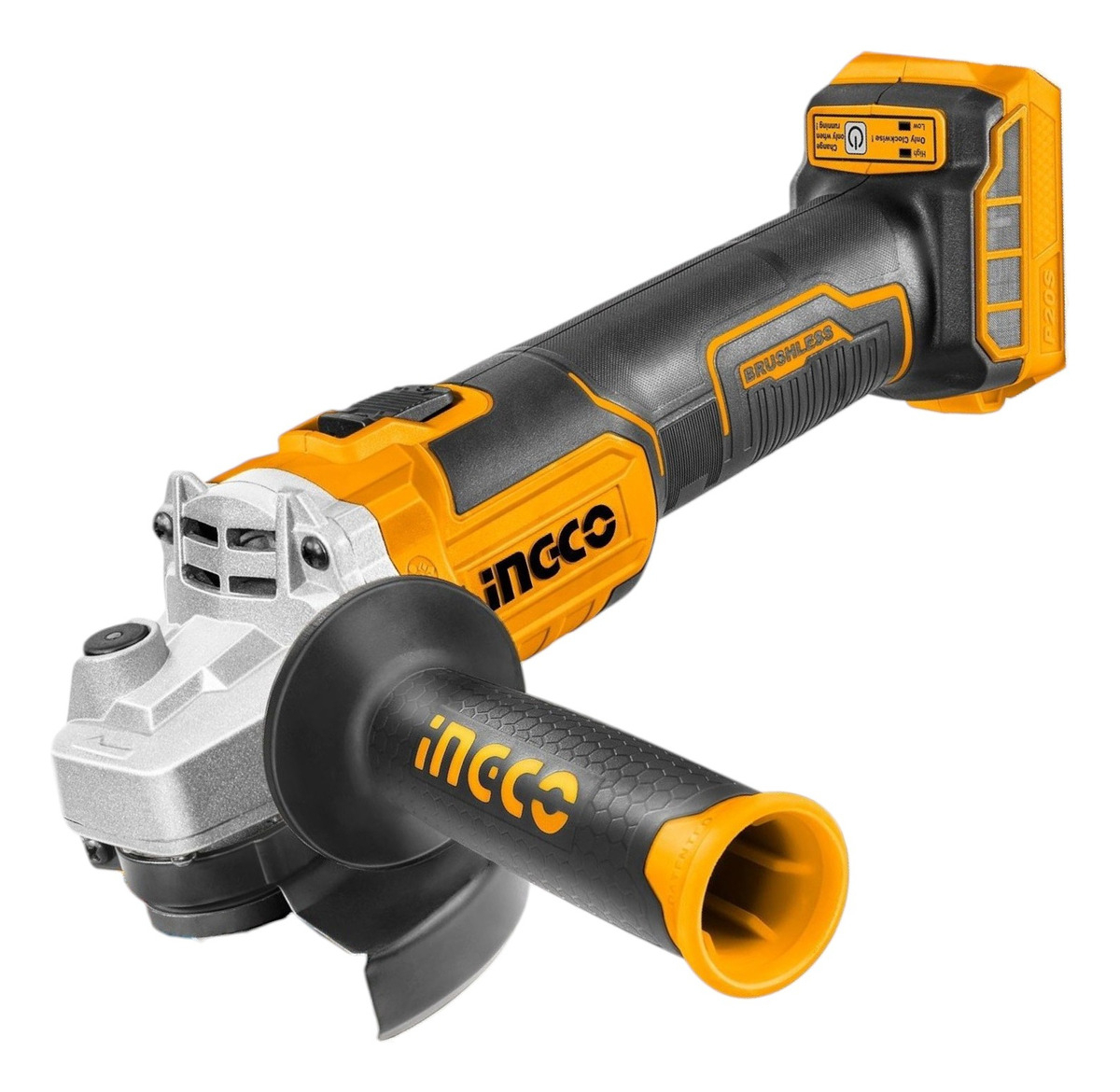Amoladora A Bateria Ps20 Sin Carbones Ingco Color Anaranjado Y Negro Frecuencia 50hz/60hz - Imagen 4