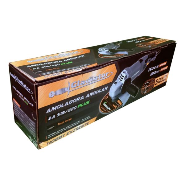 Amoladora Eléctrica 7 -aa518/220plus Con 5 Discos + Regalo - Imagen 4