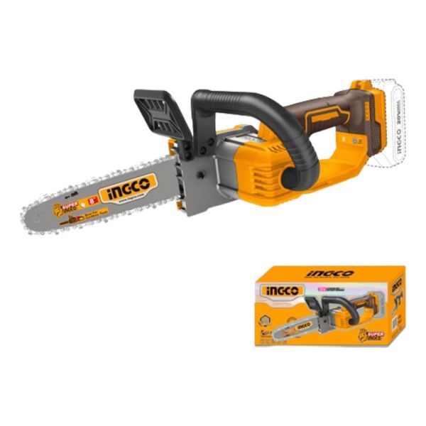 Motosierra 20v 8 PuLG Sin Bat /carg Ingco Cgsli2085 + Cadena - Imagen 3