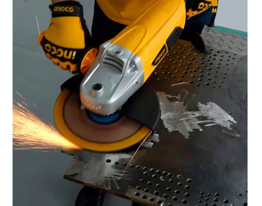 Amoladora Angular Velocidad Variable 1010w Esmeril Cortadora Color Amarillo - Imagen 12