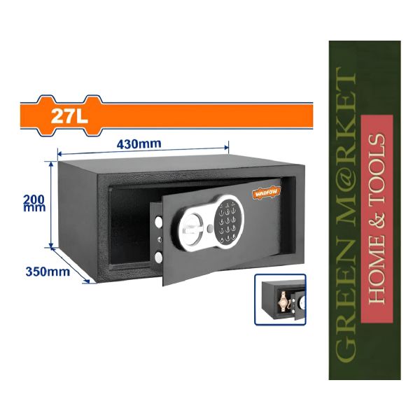 Caja Fuerte Digital 27lt Wadfow Web1535 - Smf Color Negro - Imagen 3