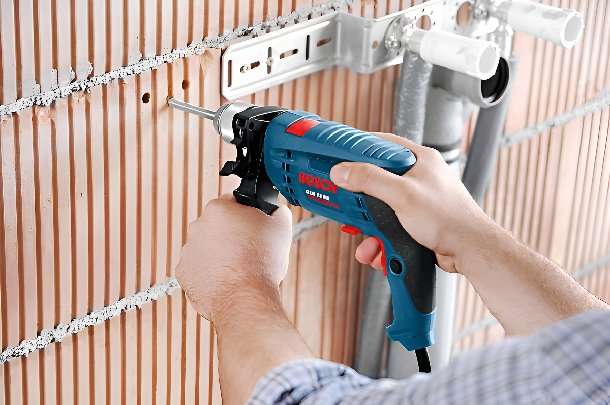 Taladro Percutor Atornillador Eléctrico De 10mm Bosch Gsb 450 450w + 0 Baterías De 0mah + Accesorio Con Caja De Cartón 50hz - Imagen 4