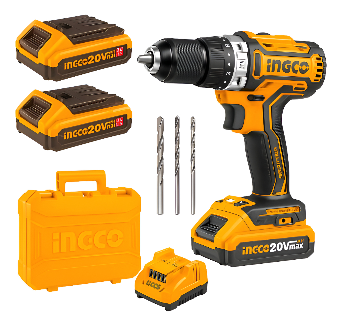 Taladro Atornillador Con Percutor 96nm Ingco 20v