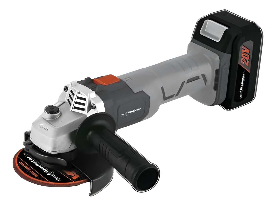 Amoladora A Bateria 20v Gladiator Pro Aa615/20kc1 Color Gris
