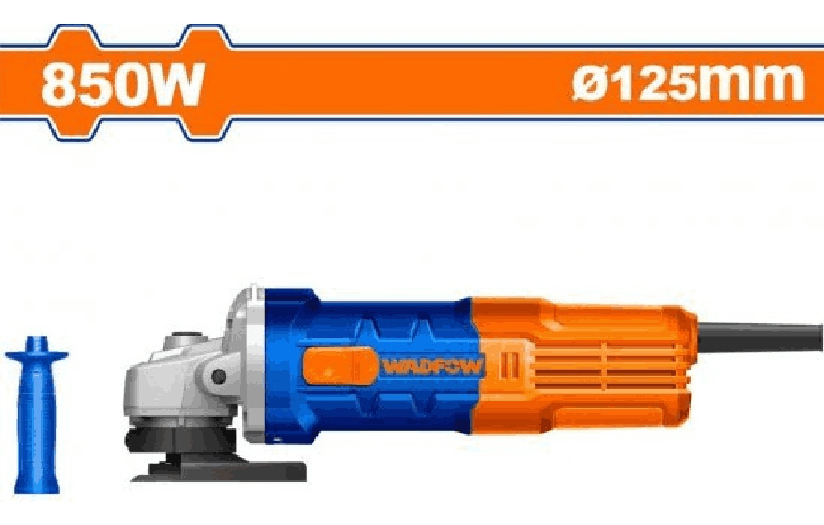 Amoladora 115mm 850w Wadfow Wag15851 Color Azul - Imagen 2