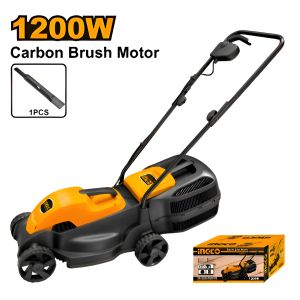 Cortadora De Césped Eléctrica Ingco 1200w 320mm