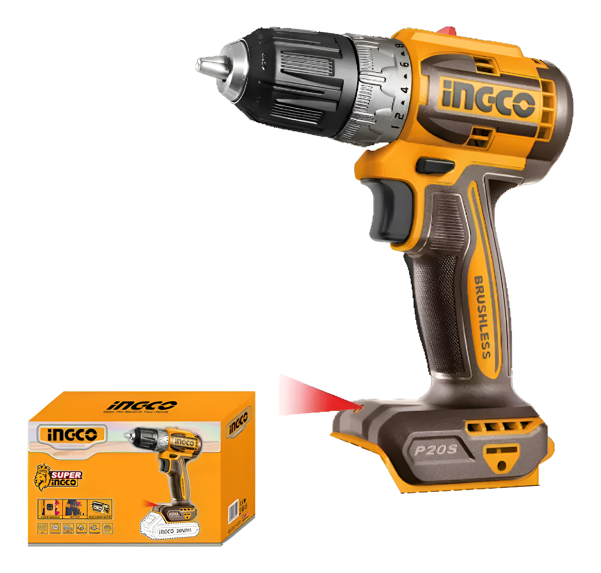 Atornillador A Bateria 20v Ingco Cdli204531