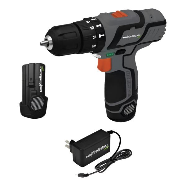 Taladro Atornillador Percutor 12v Gladiator Tpg910/12c1