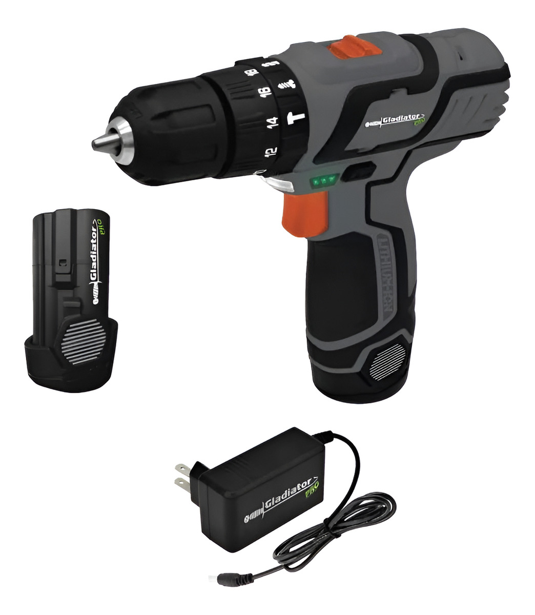 Taladro Atornillador Percutor 12v Gladiator Tpg910/12c1