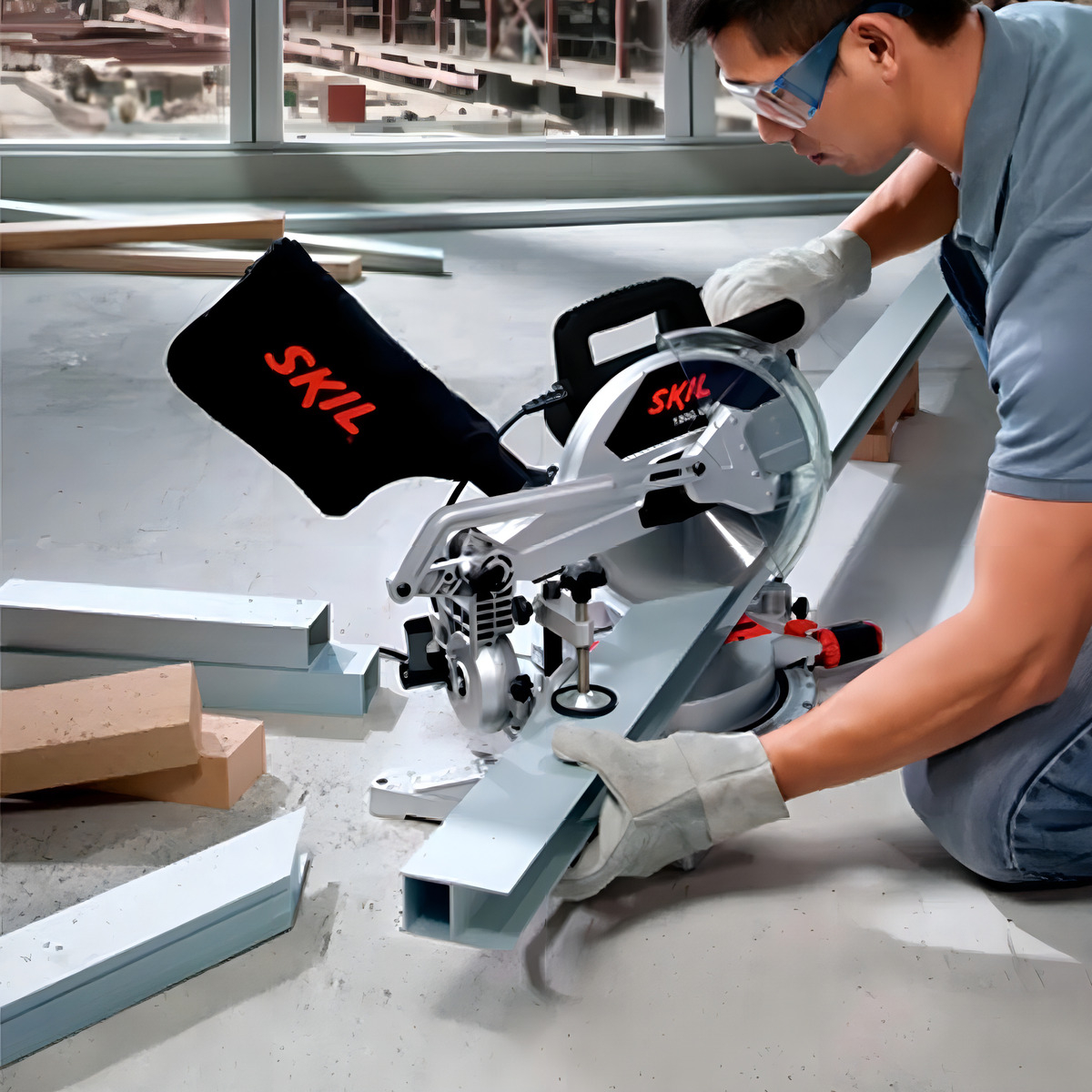 Sierra Ingletadora Skil 3310 1800 W - Imagen 5