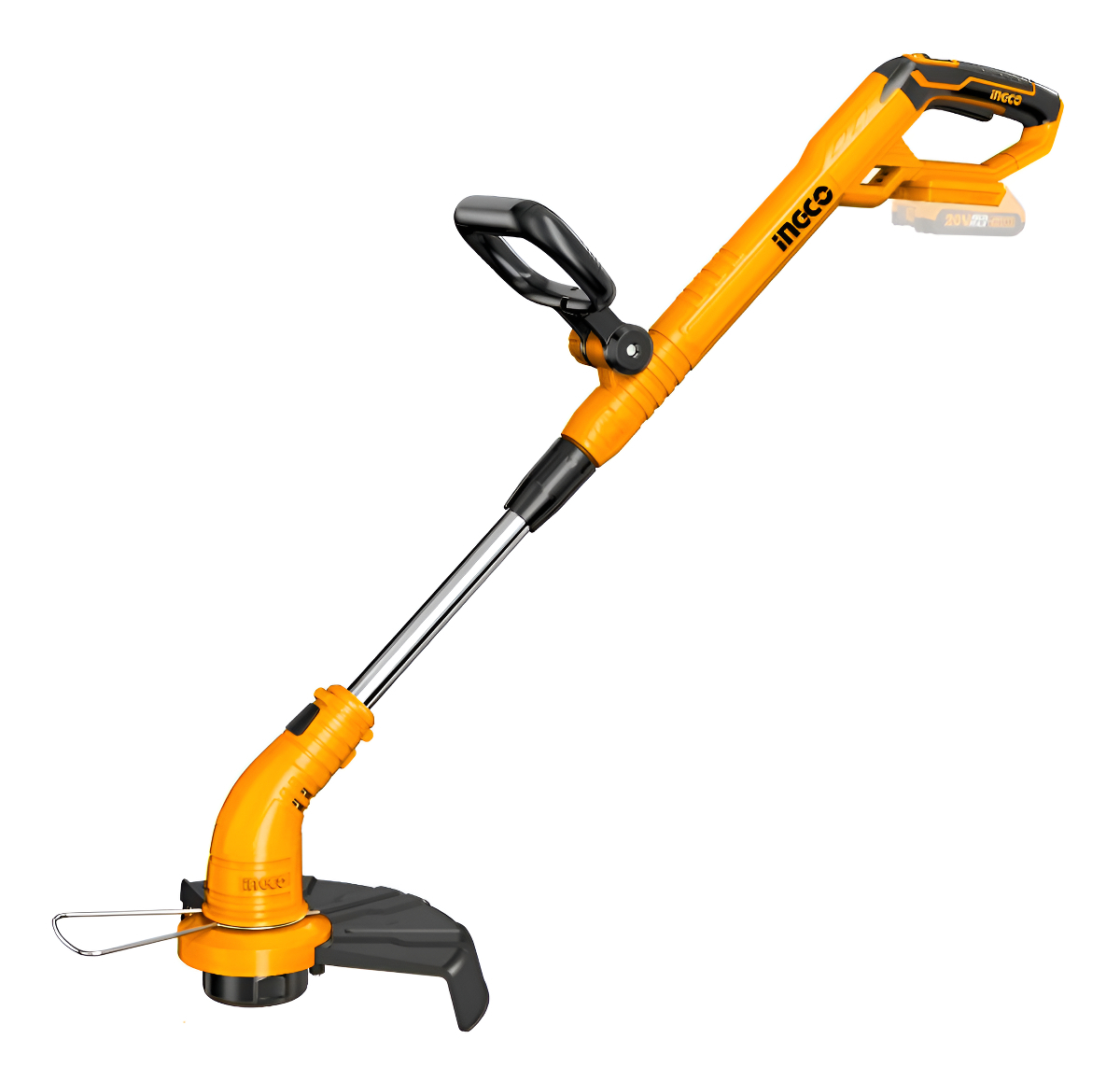 Bordeadora Bat 20v Extensible Mango Regulable Ingco Cgtli200 Color Amarillo