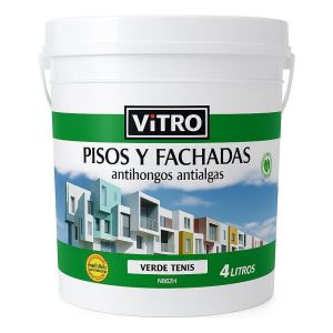 Pintura Para Pisos Y Fachadas 4 Litros Vitro