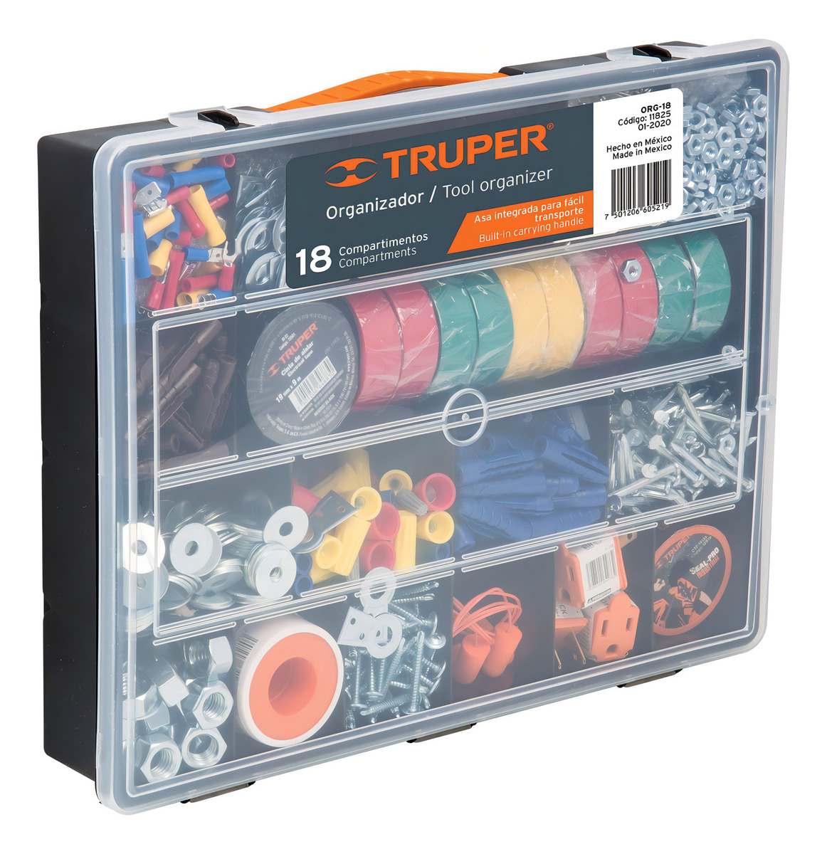 Caja De Herramientas Organizador 18 Compartimientos Truper - Imagen 2