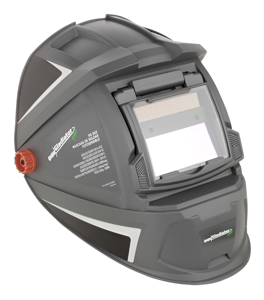 Mascara Careta De Soldar Gladiator Ms802l Con Luz Led Color Gris Lisa - Imagen 3