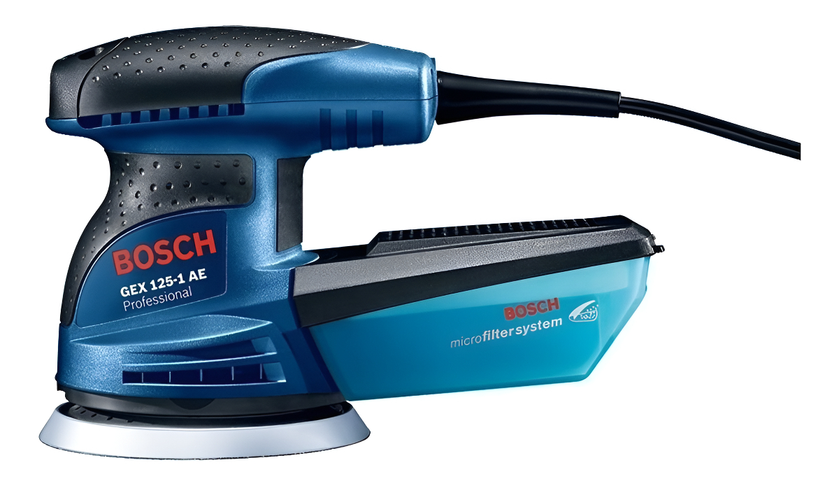 Lijadora Profesional Roto Orbital Bosch Professional Gex 125-1 Ae 06013875d0 Con Sistema Velcro Azul 250w