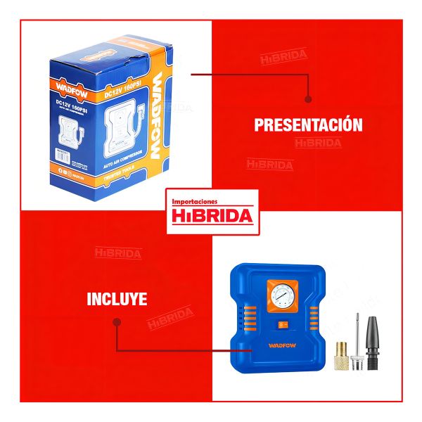 Compresor P Auto Wadfow Color Azul - Imagen 2