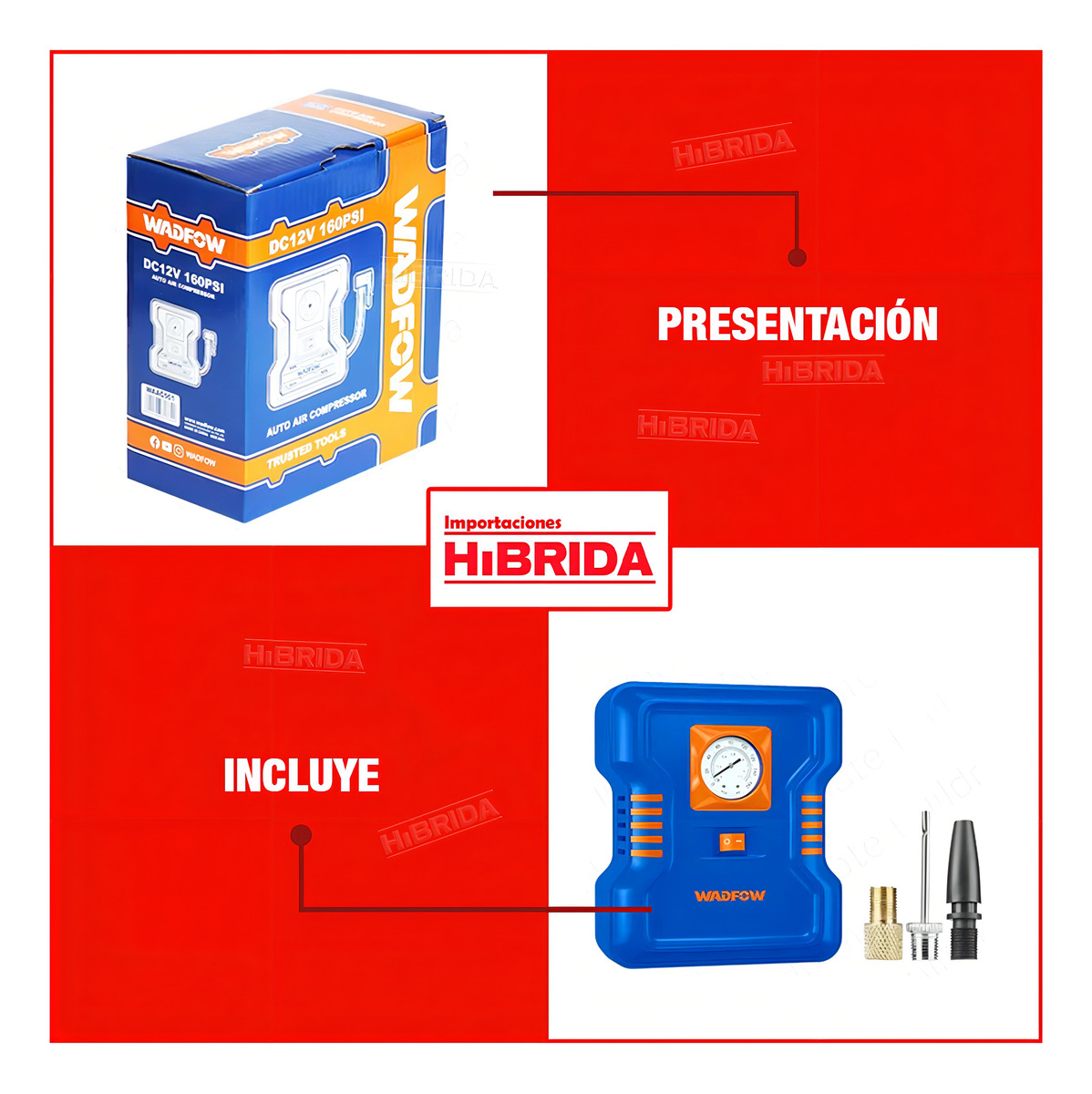 Compresor P Auto Wadfow Color Azul - Imagen 2