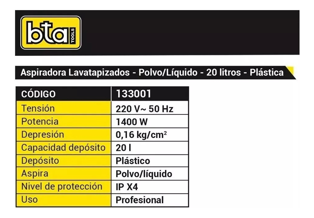 Aspiradora Lava Tapizados Sillones Bta Max Clean 20l +regalo - Imagen 3