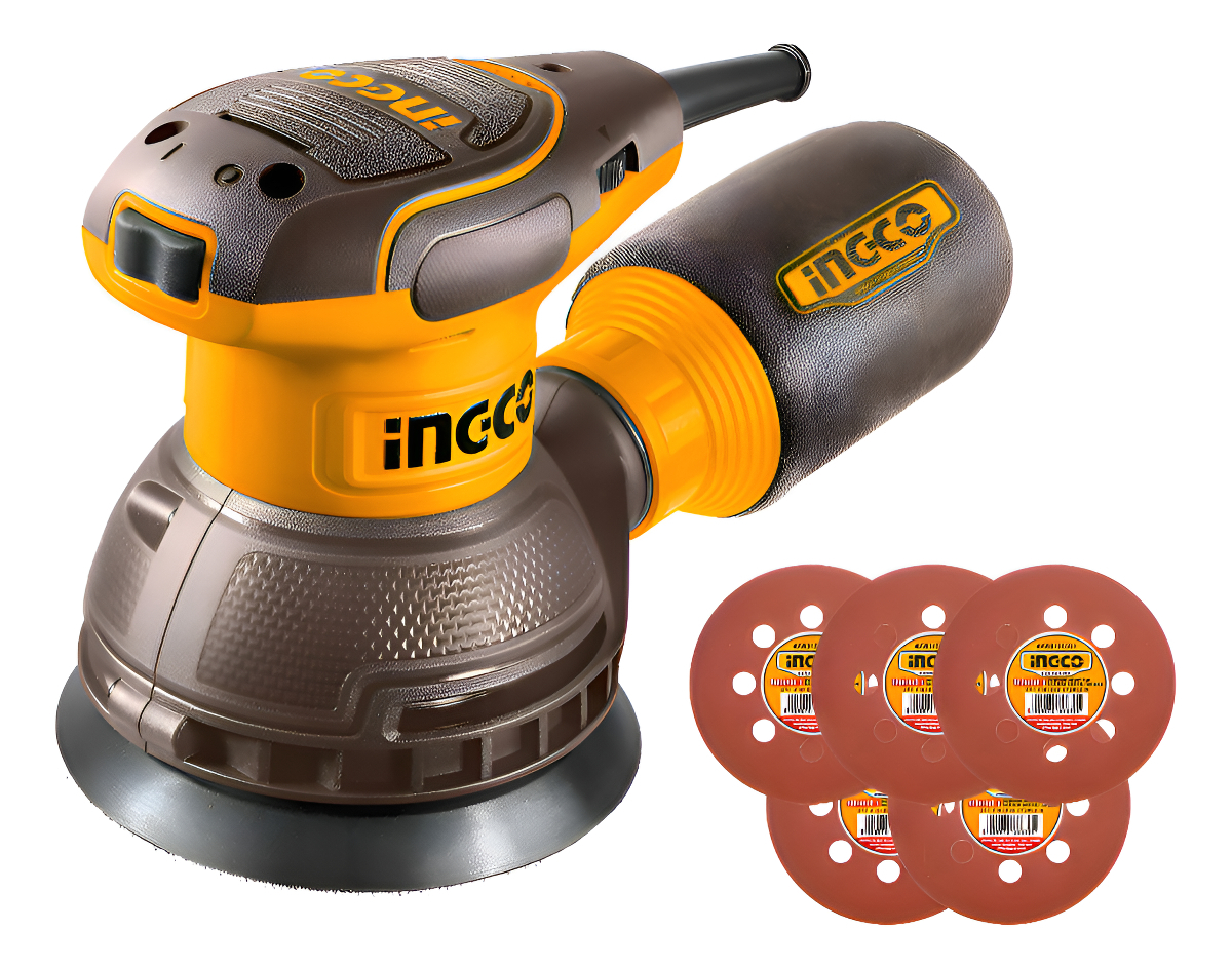 Lijadora Roto Orbital Ingco Rs3216 Velocidad Variable + 5 Li